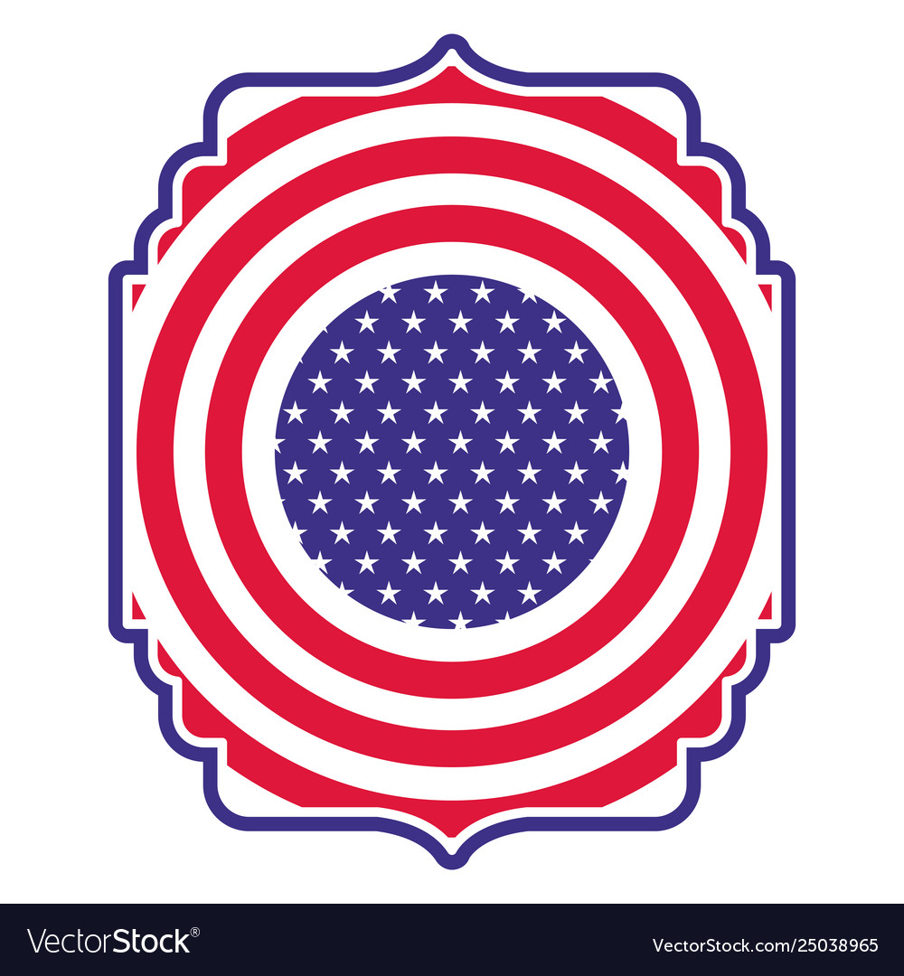 American shield isolated icon