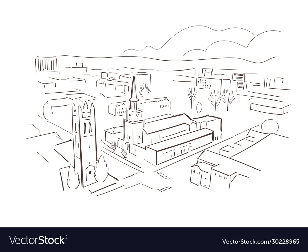 Charleston west virginia usa america sketch city