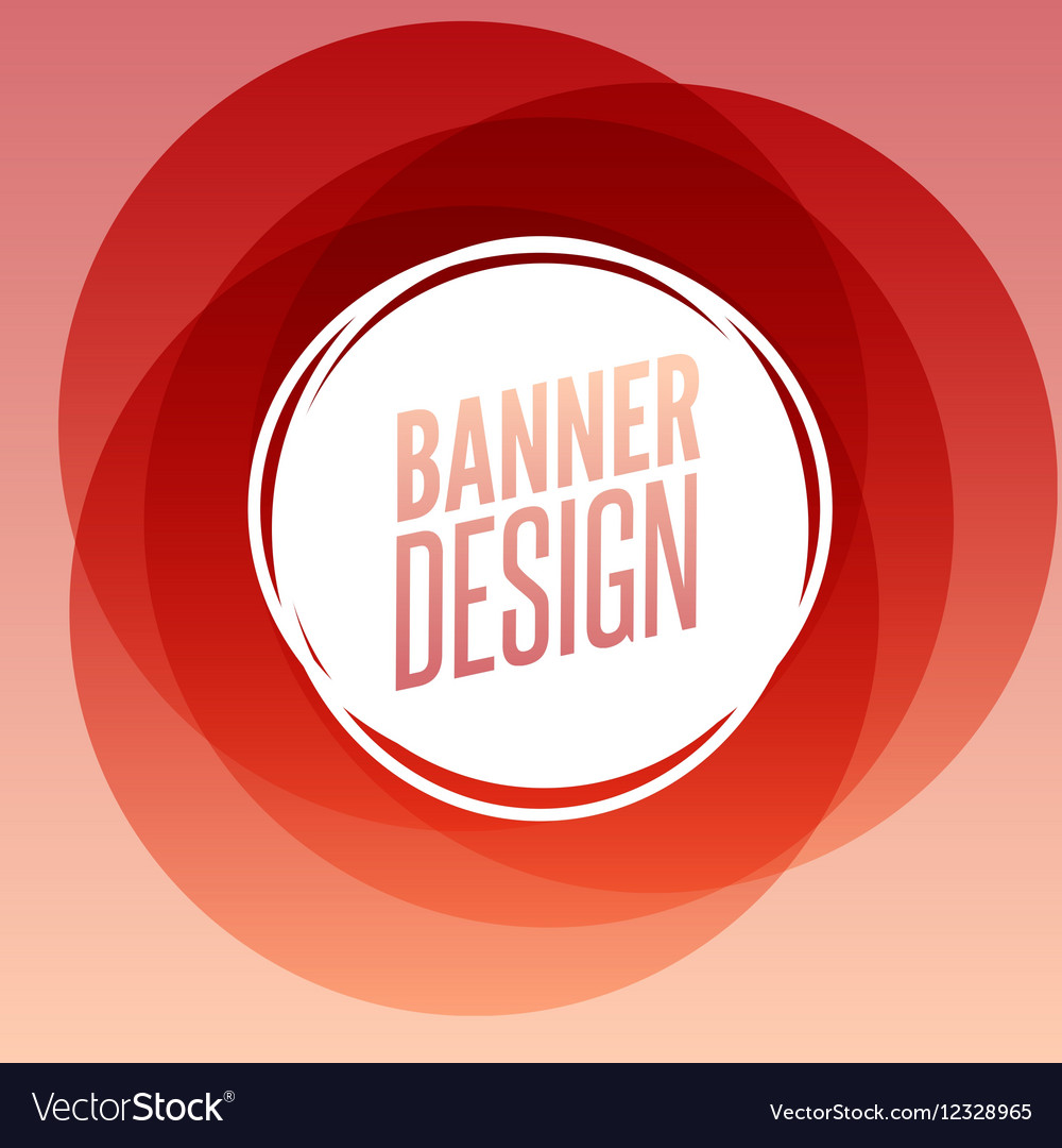 creative circle round banner