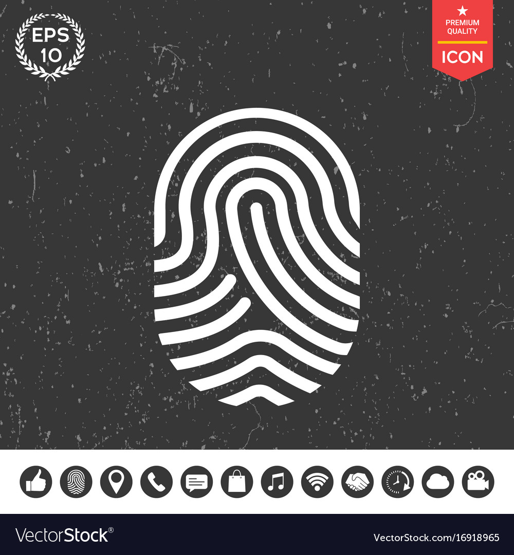Fingerprint Scan Icon
