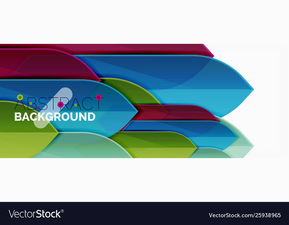 Geometric abstract background dynamic shapes Vector Image