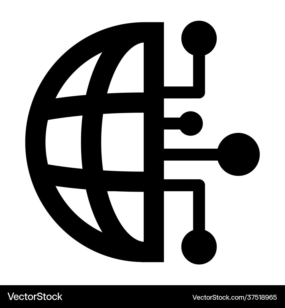Global network Royalty Free Vector Image - VectorStock