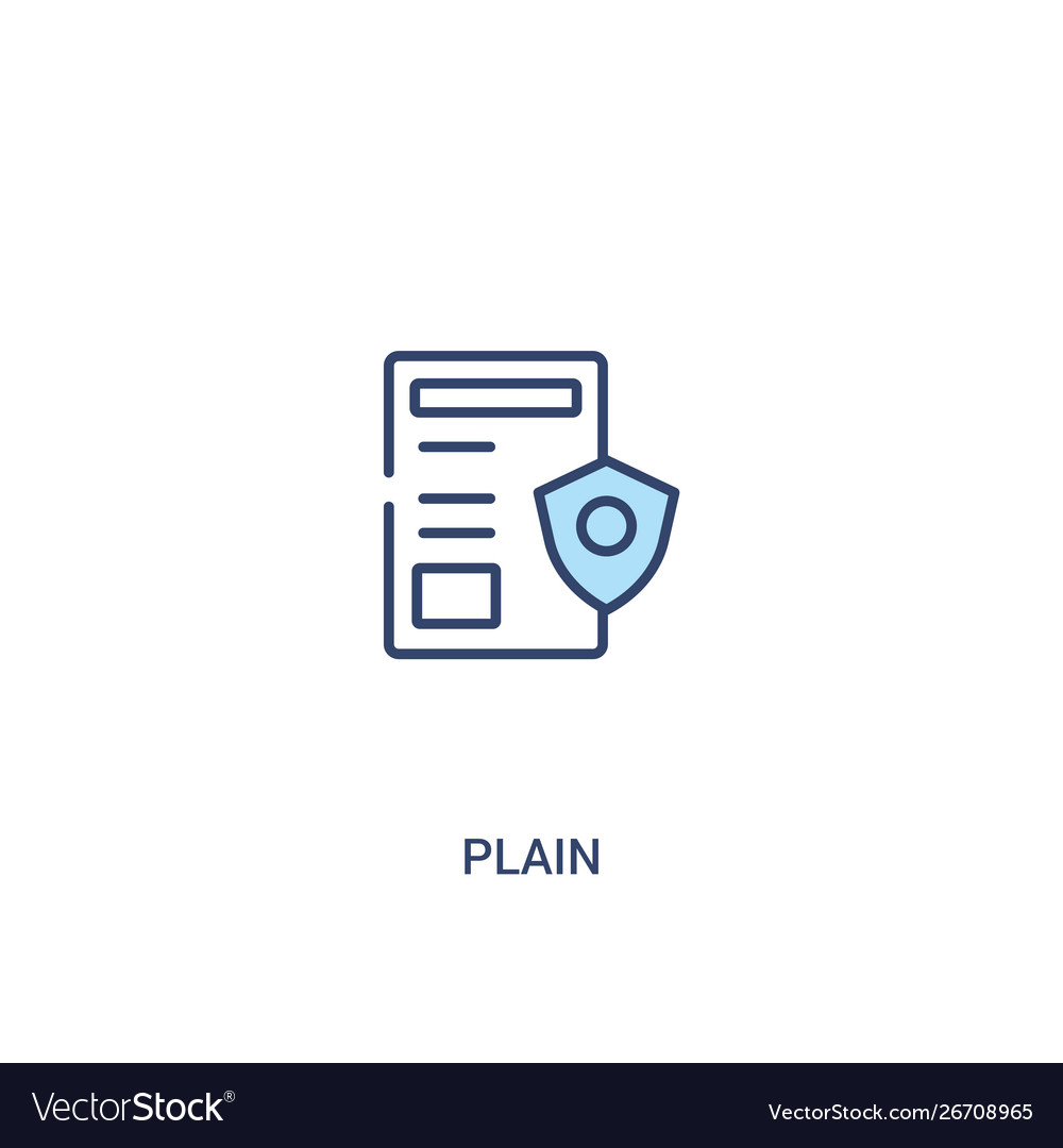 Plain Konzept 2 farbige Ikone einfache Linie Element vector image Plain Konzept 2 farbige Ikone einfache Linie Element