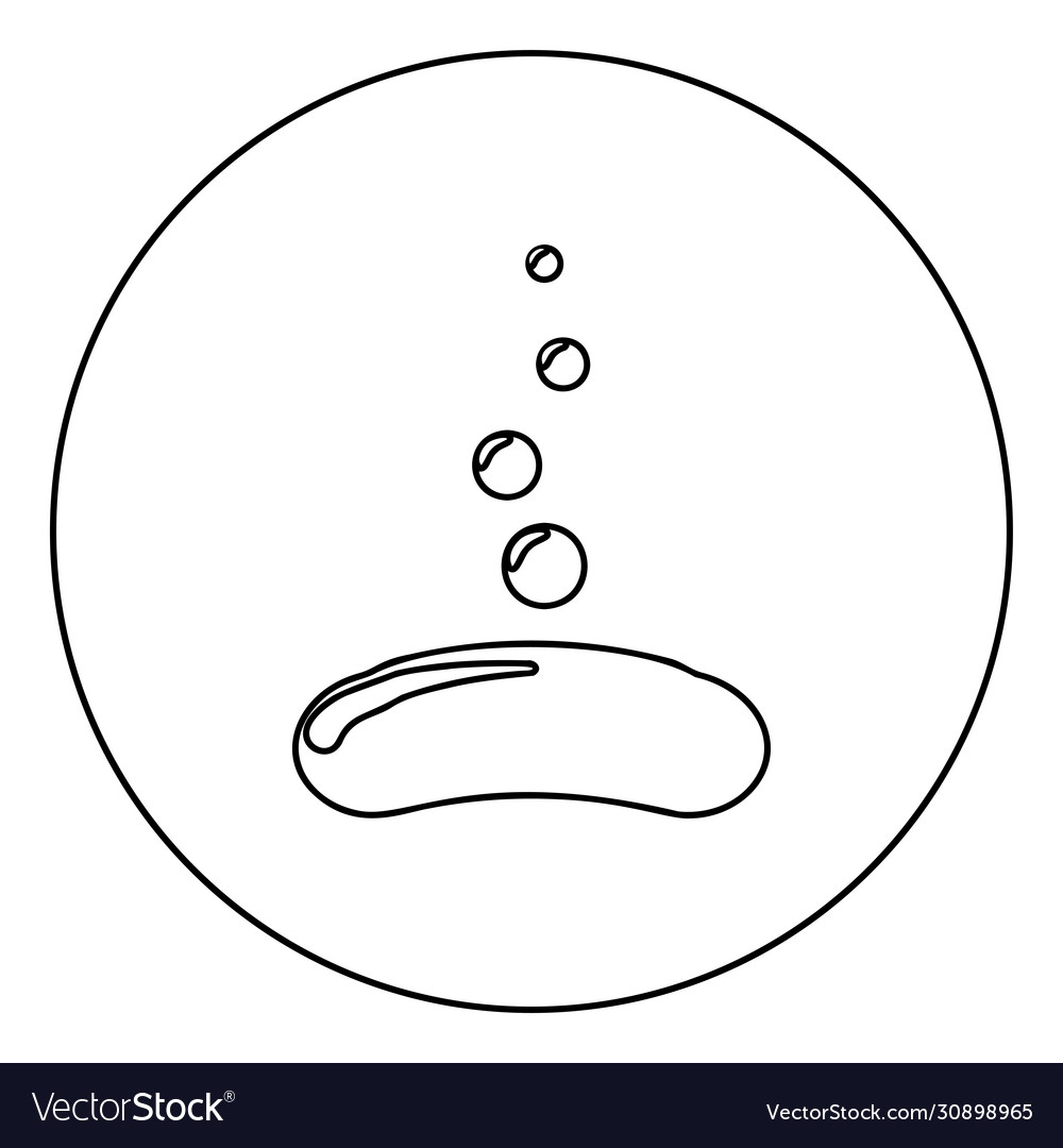Soap with bubbles view bar icon in circle round