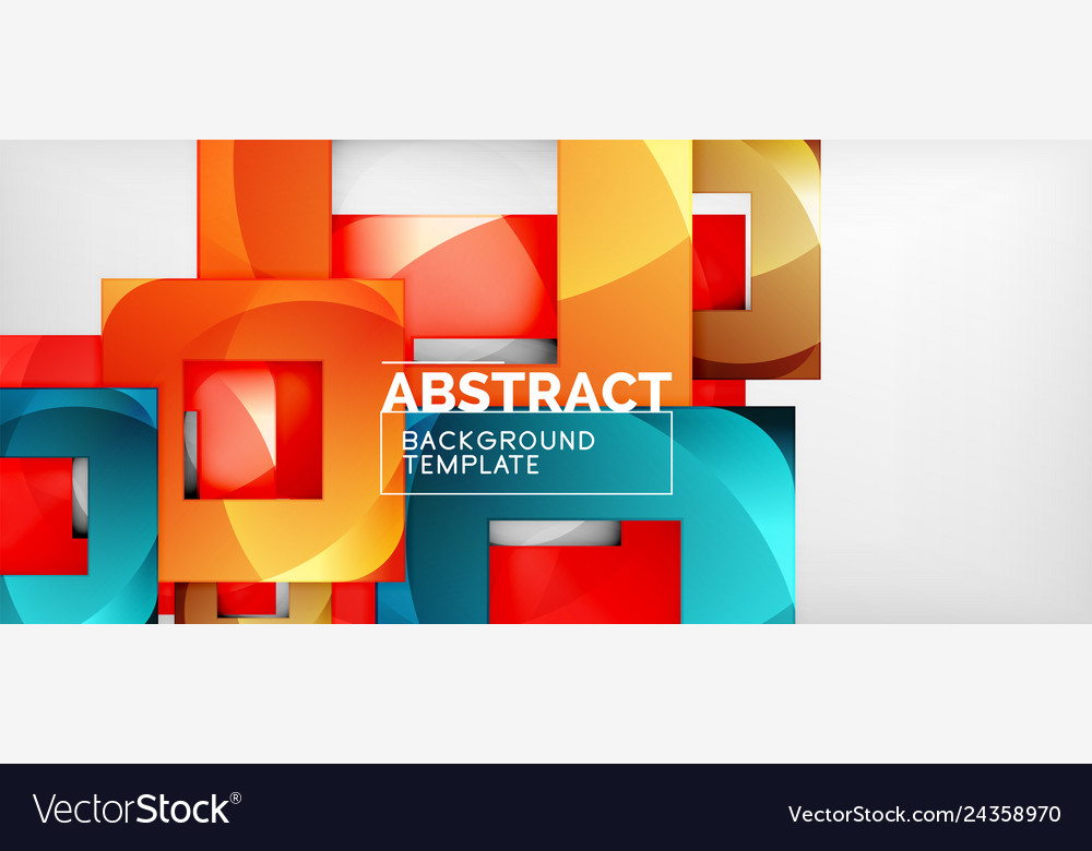 Background with color squares composition modern Vector Image Background with color squares composition modern