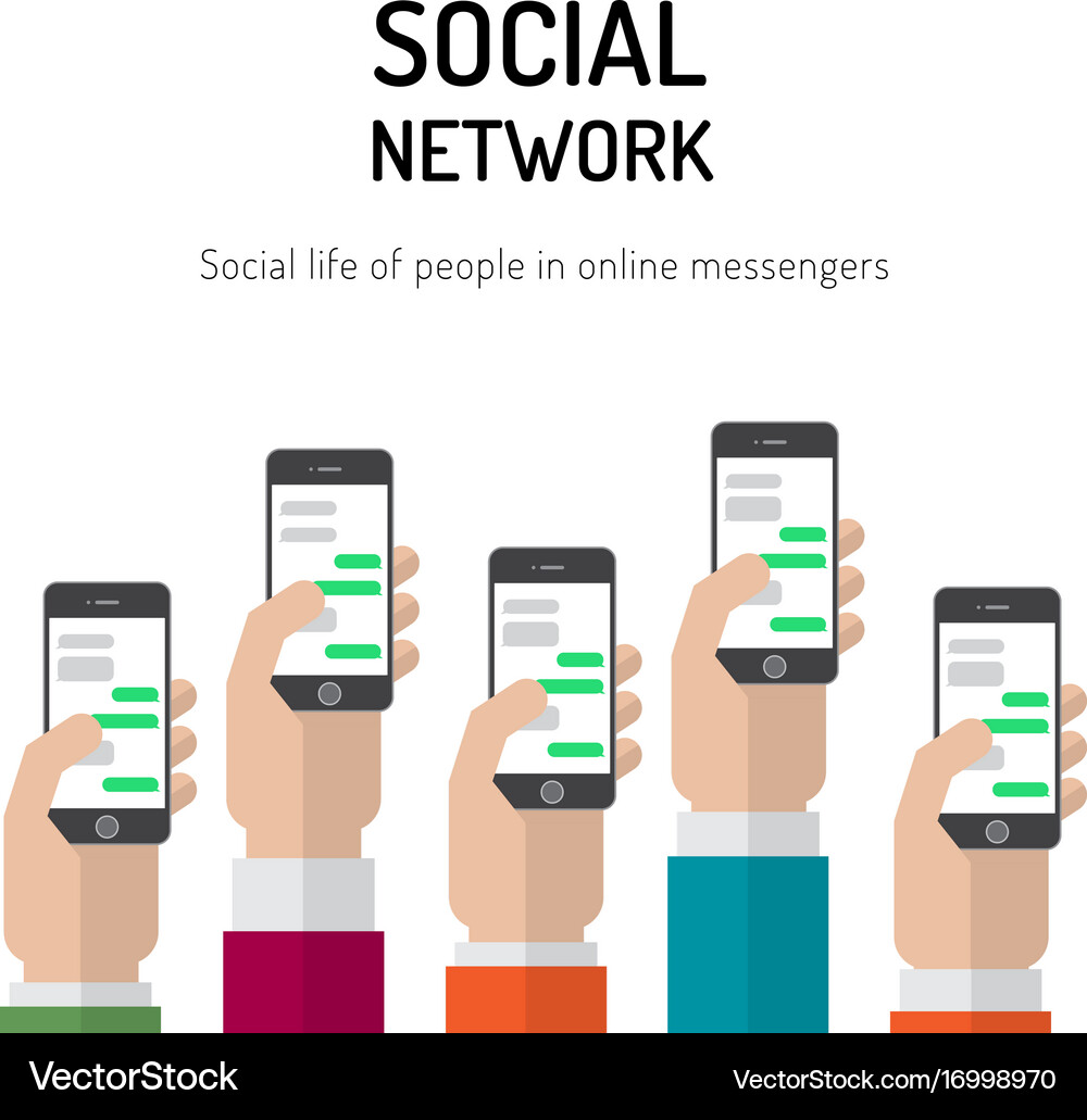 Banner Social Networks Royalty Free Vector Image