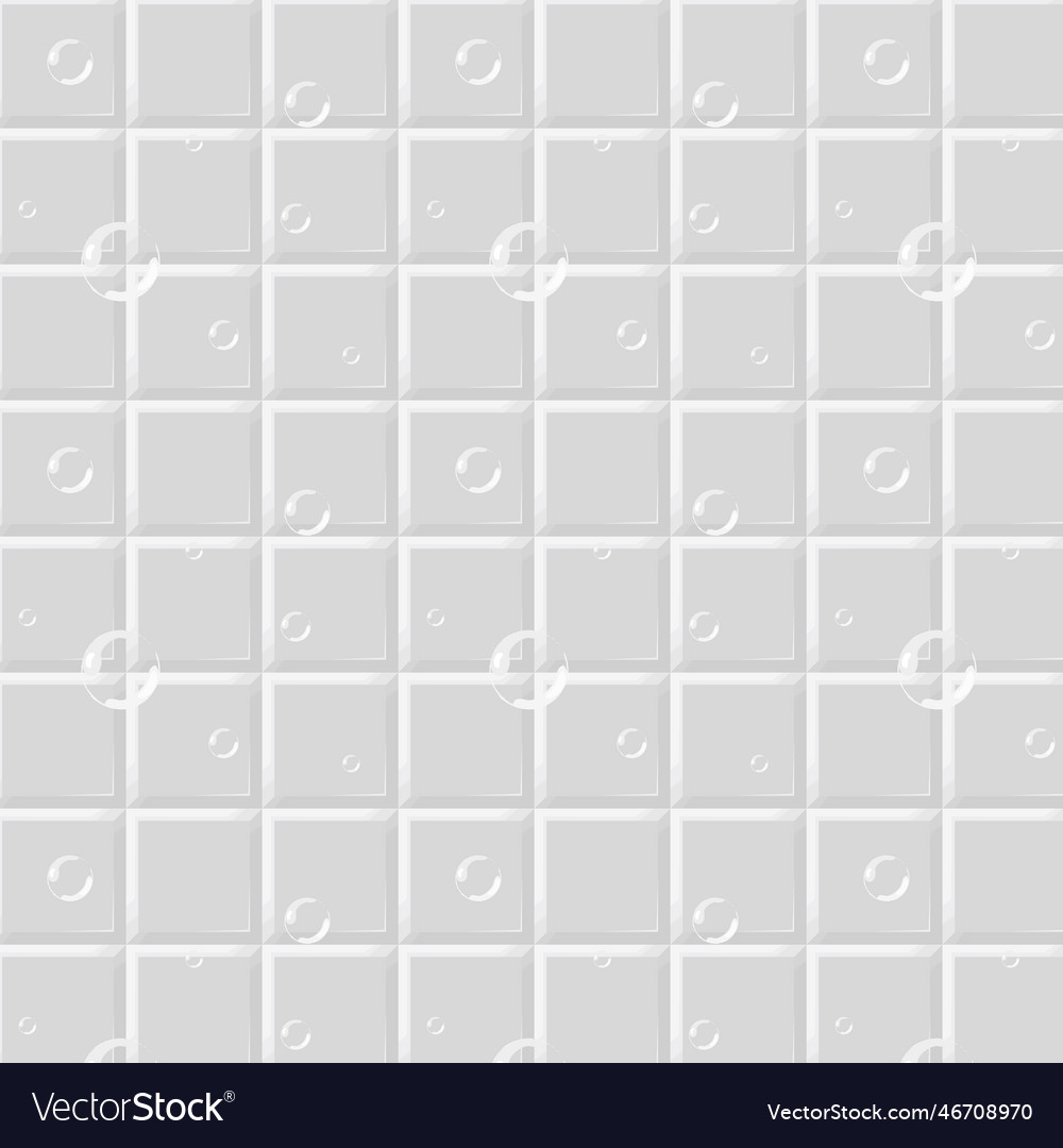 Bubbles on tiles in a pattern vector image Bubbles on tiles in a pattern