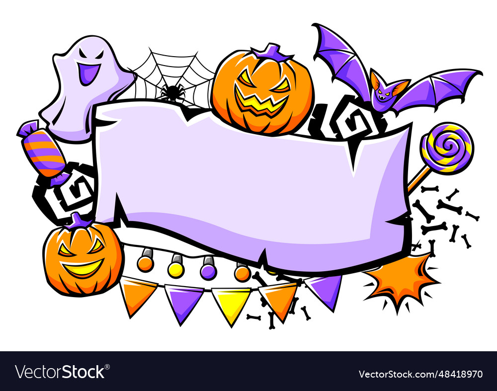 Happy halloween card holiday background