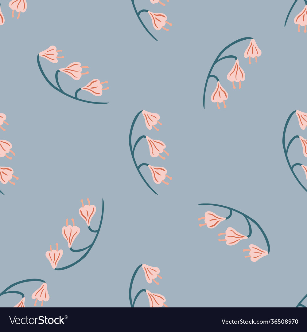 Minimalistic style seamless pattern with cure vector image Minimalistic style seamless pattern with cure