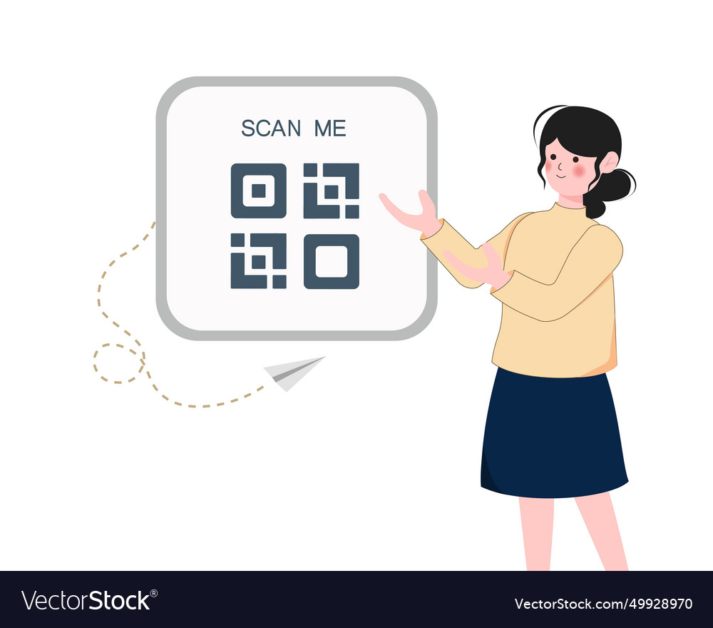 Qr code scanning concept