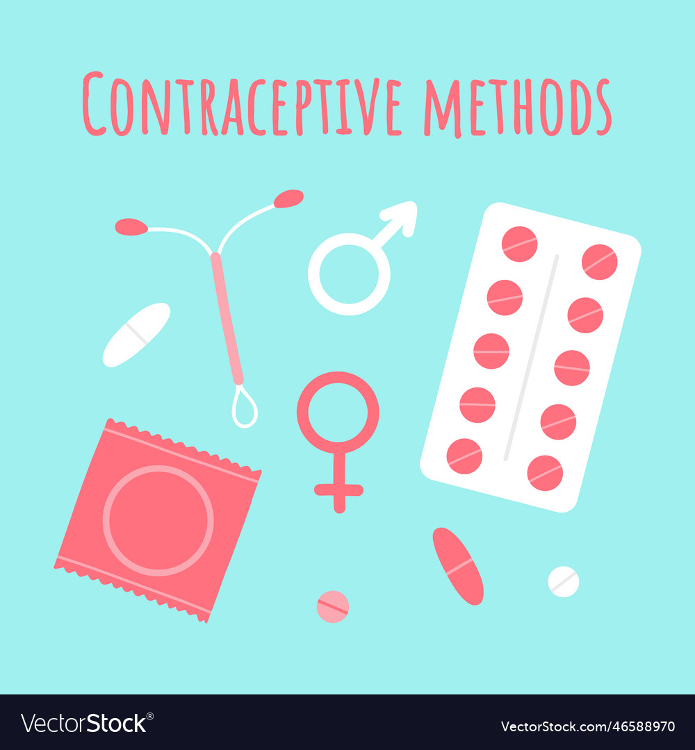 types-of-contraception-royalty-free-vector-image