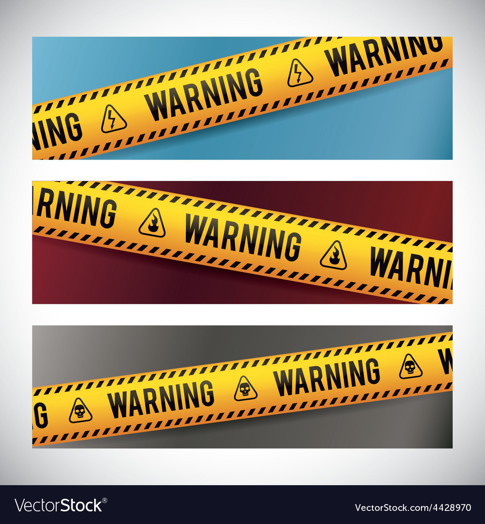 Yellow tape design Royalty Free Vector Image - VectorStock