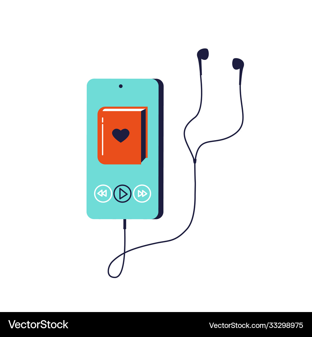 Audiobooks Royalty Free Vector Image - VectorStock