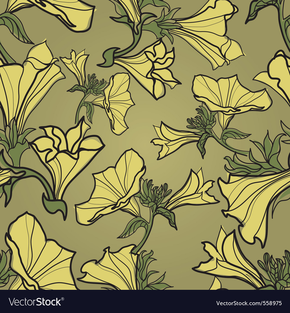 Bell flowers pattern