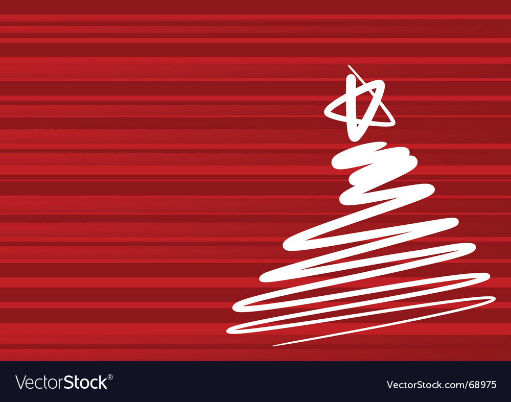Christmas tree drawing Royalty Free Vector Image