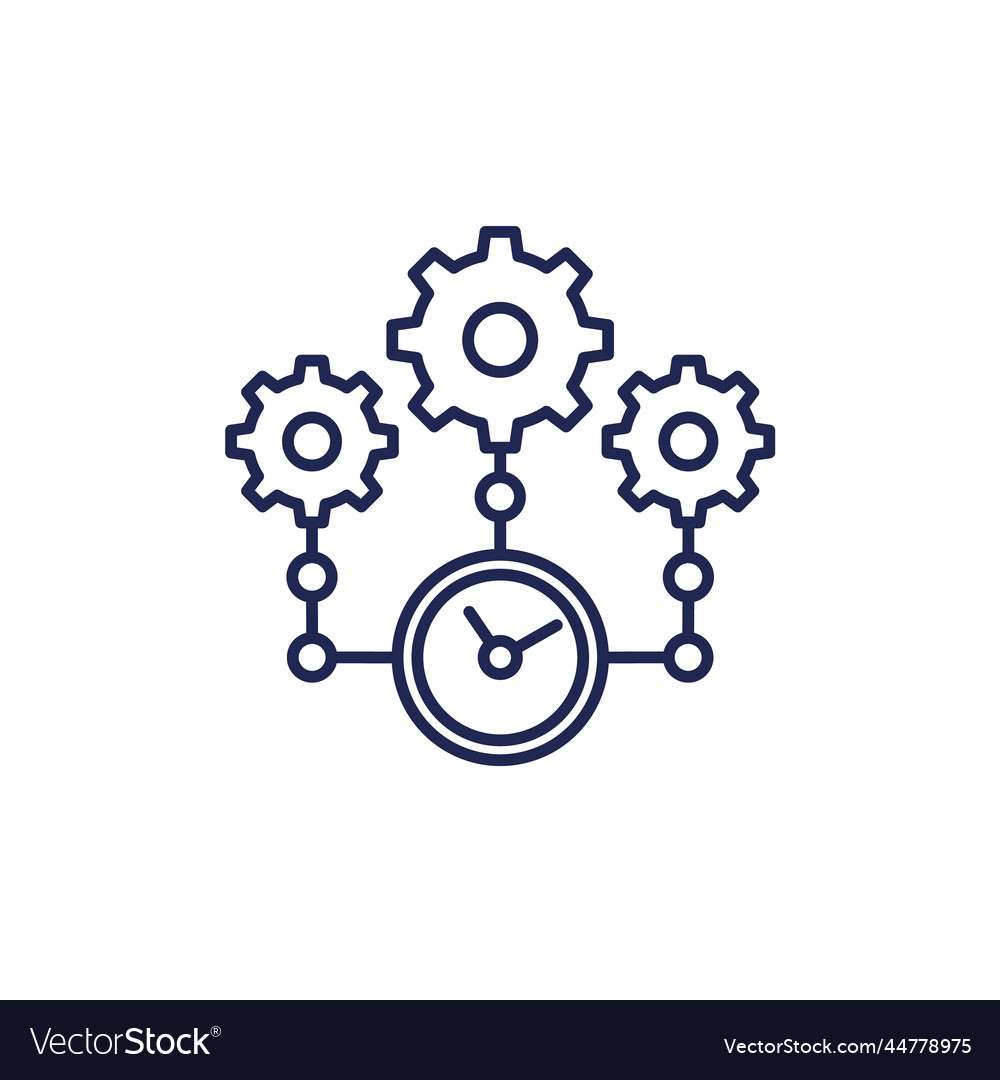 Efficiency effective operations line icon