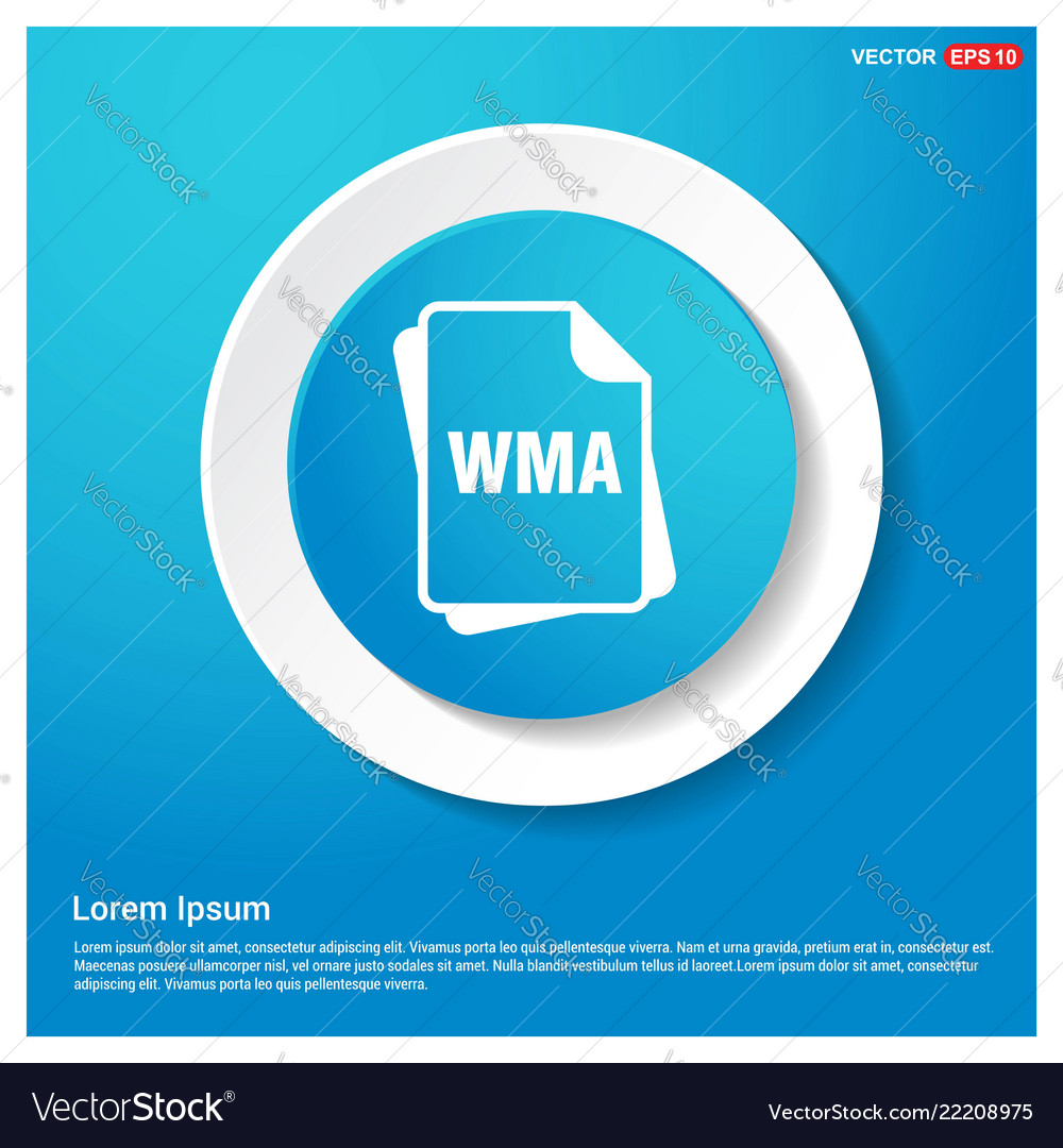 File type icons abstract blue web sticker button
