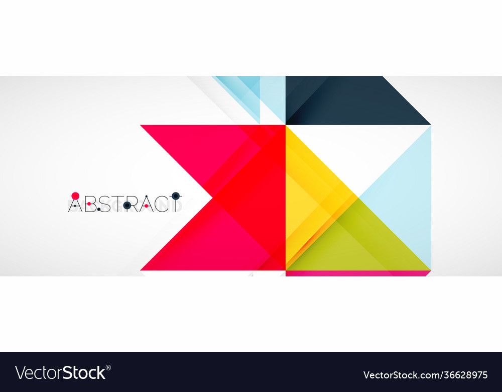 Geometric abstract background techno color Vector Image Geometric abstract background techno color