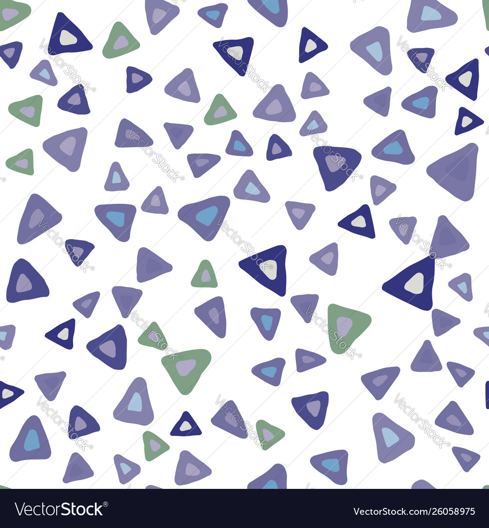 Hand drawn abstract triangle seamless pattern