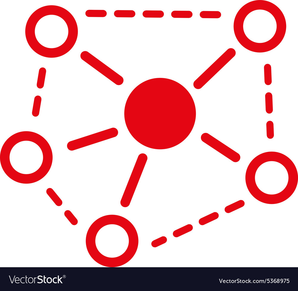 Moleculelinks Icon aus Business-Bicolor-Set