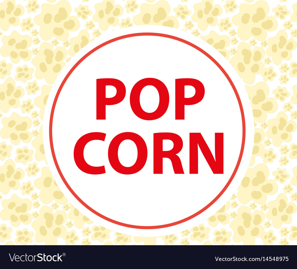 Popcorn seamless pattern endless texture