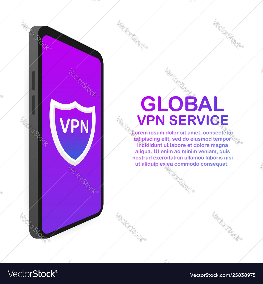 Vpn connectivity secure virtual private network vector image Vpn connectivity secure virtual private network