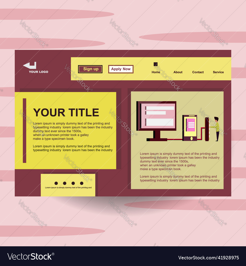 Web site design template art