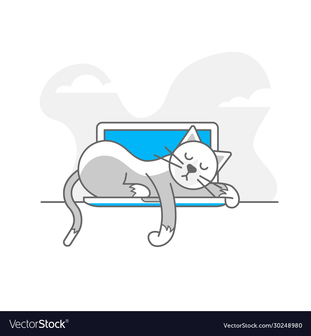 404 error cat logo and icon isolated image vector image 404 error cat logo and icon isolated image