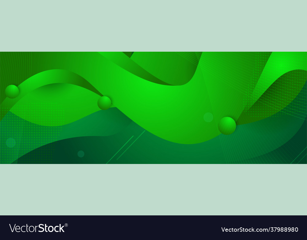 Abstract dynamic green background with minimalism