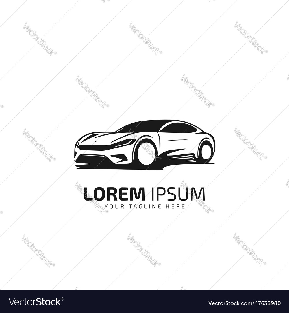 Car logo icon car silhouette car isolated Vector Image