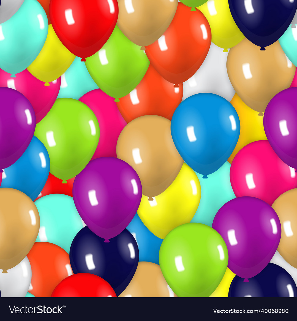 Colored balloons on background red blue yellow