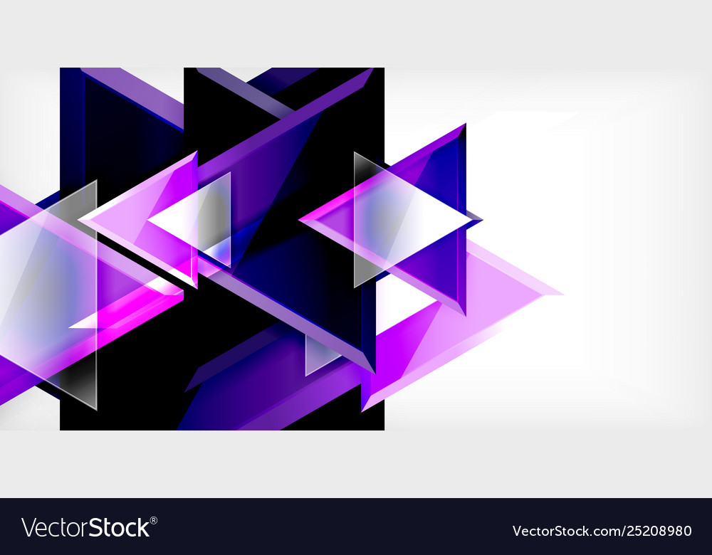 Dynamic triangle composition abstract background Vector Image Dynamic triangle composition abstract background