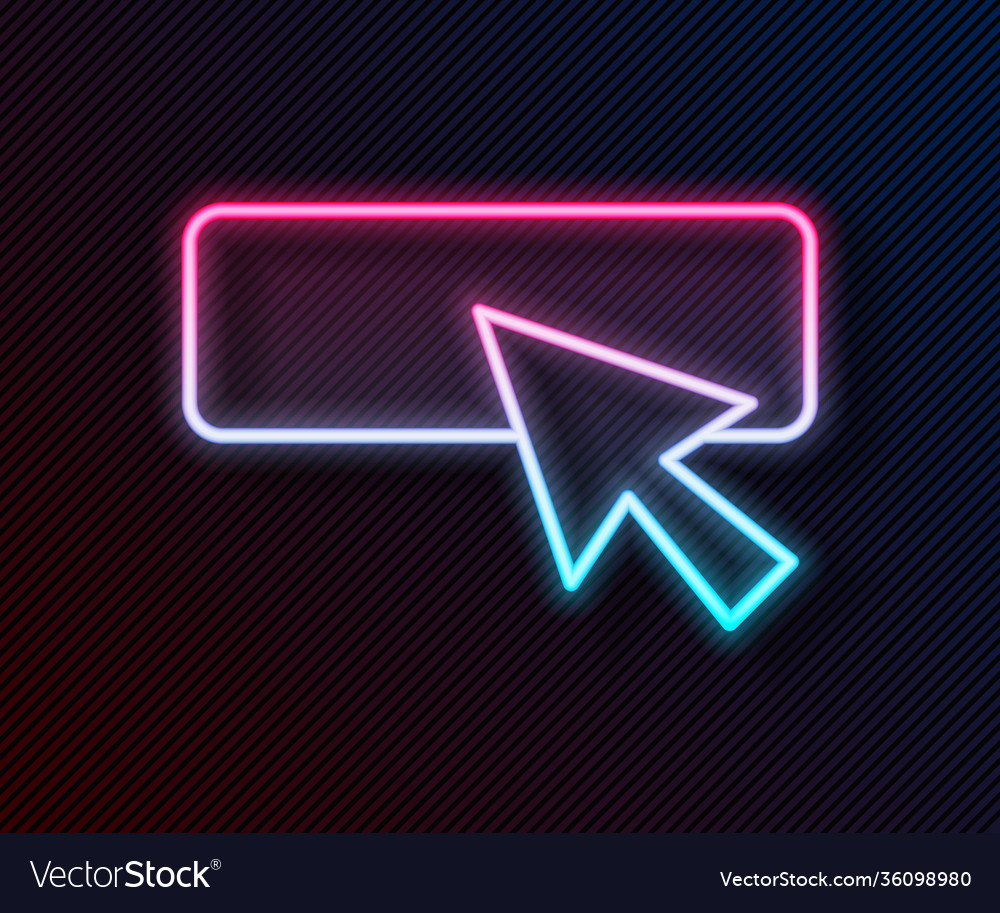 Glowing neon line ui or ux design icon isolated