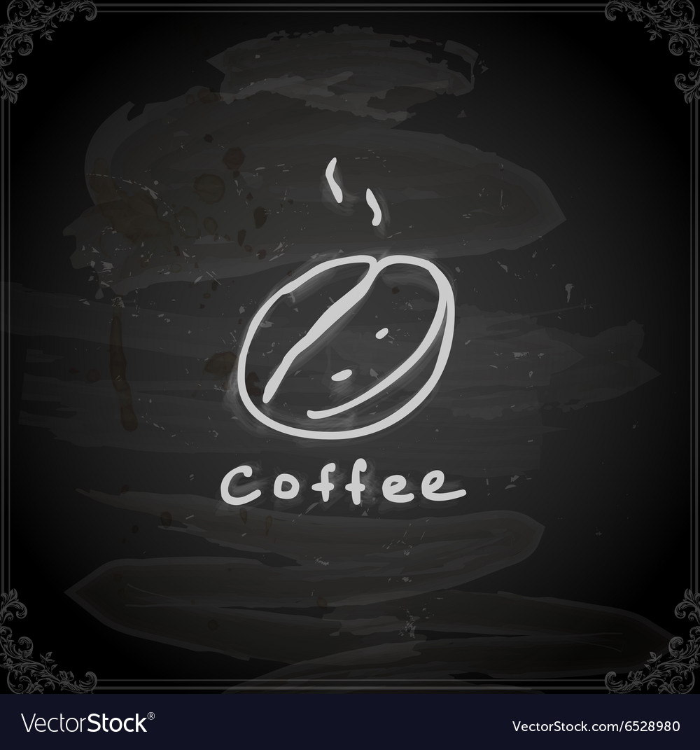 Hand drawn coffee sign