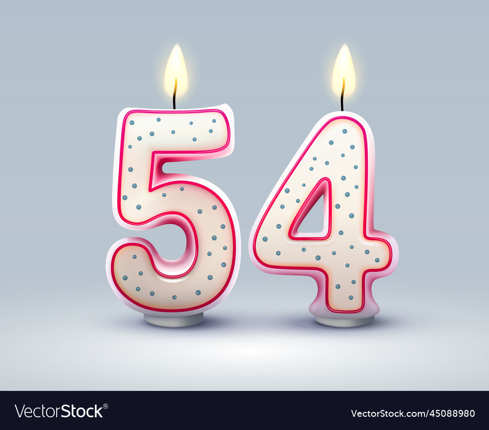 Happy birthday years 54 anniversary