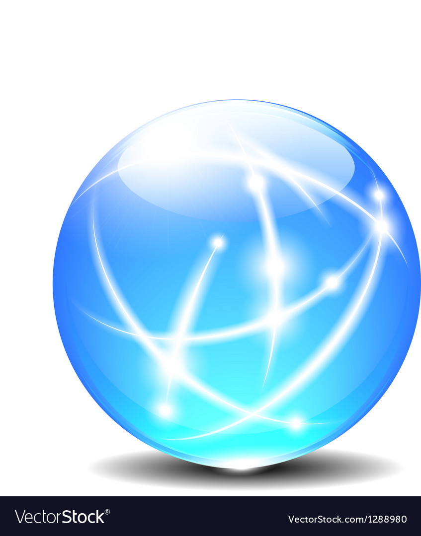 Network Globe with Connection Lines