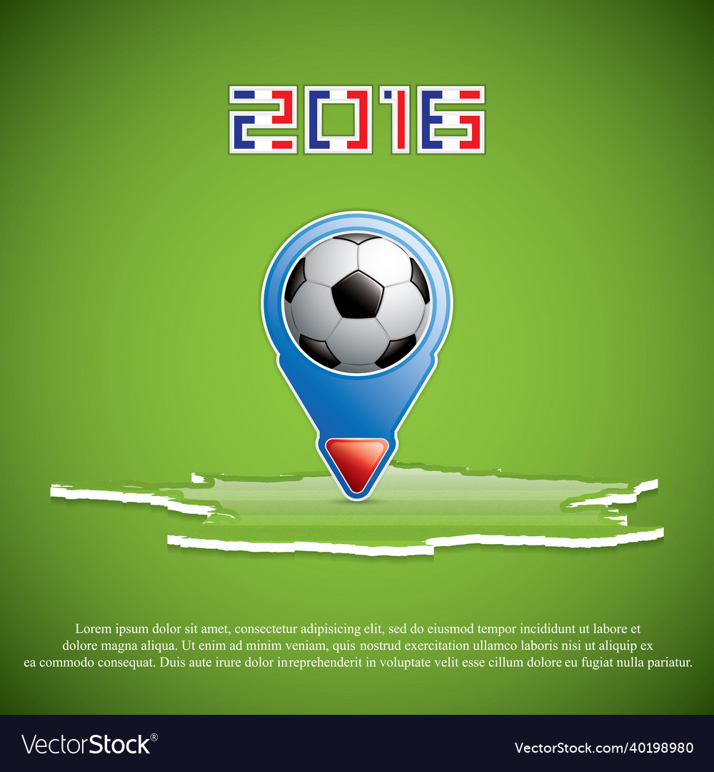 Soccer pointer vector image Soccer pointer