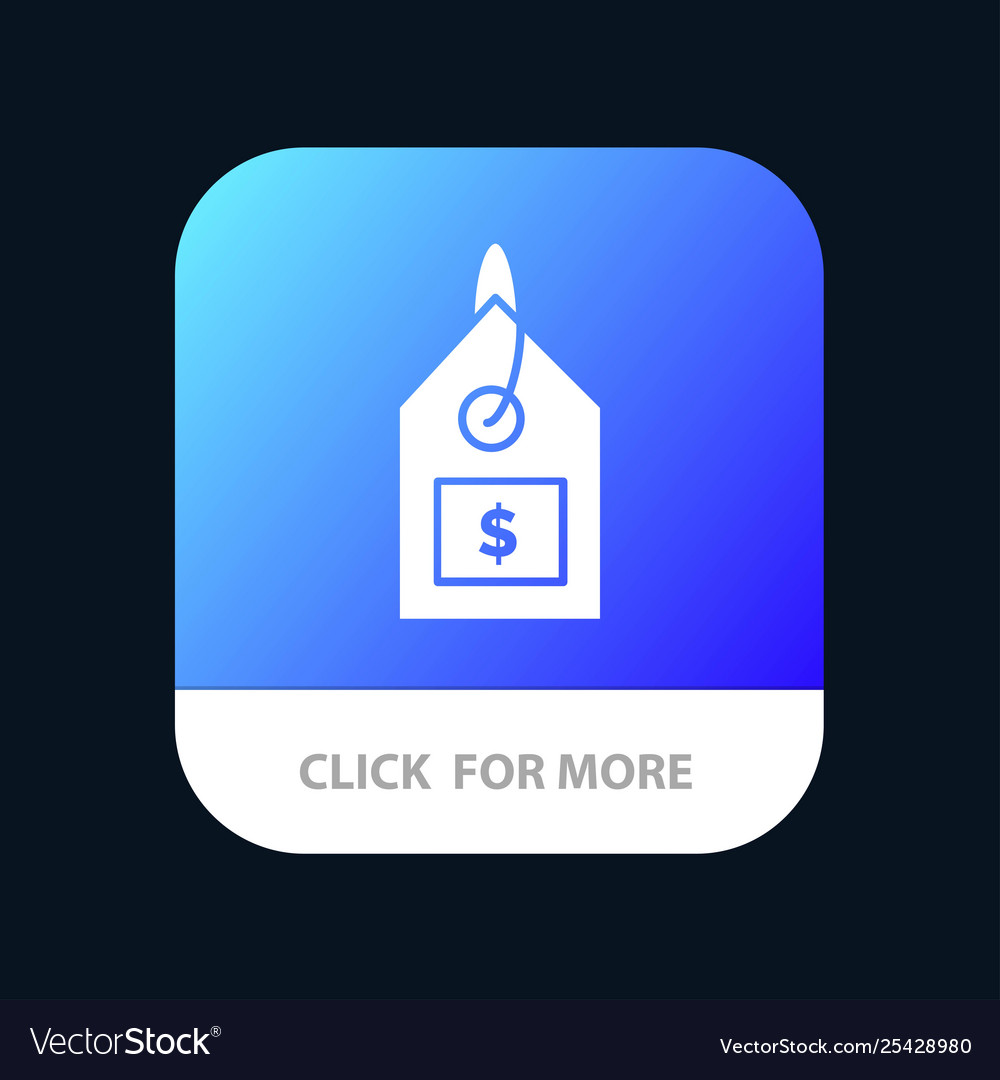 Tag dollar label interface mobile app button Vector Image Tag dollar label interface mobile app button