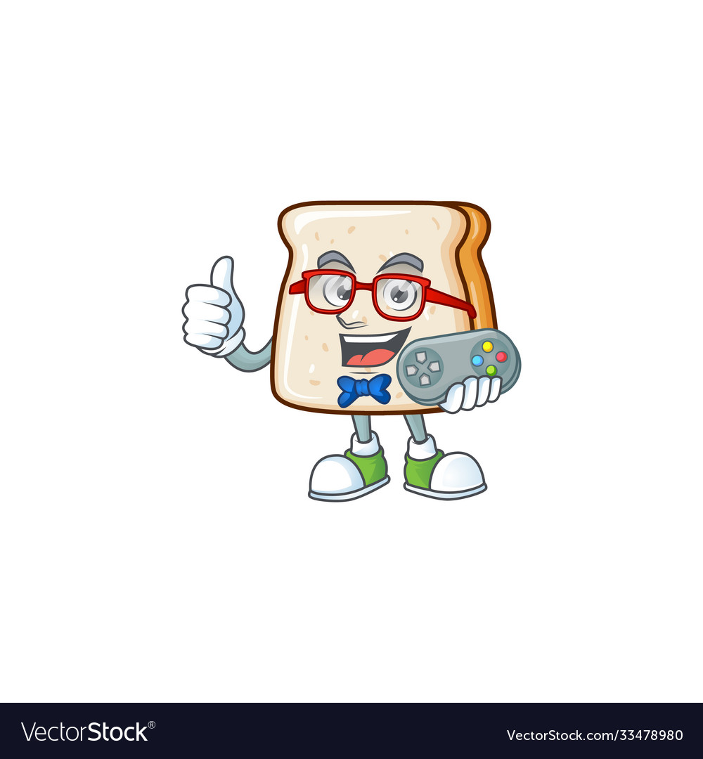 Talented slice bread gamer design using controller Vector Image Talented slice bread gamer design using controller