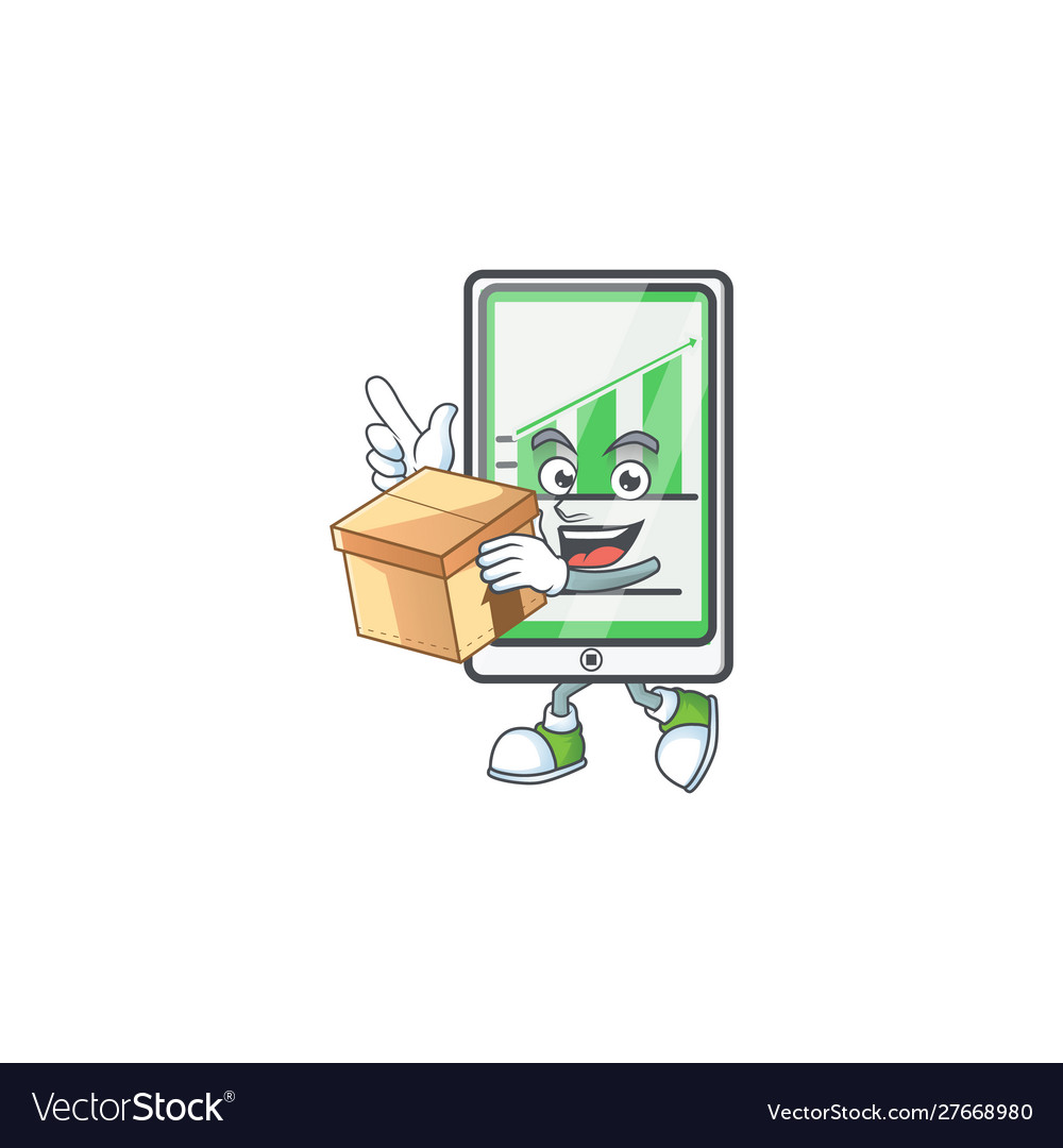 With box up chart vertical tablet character