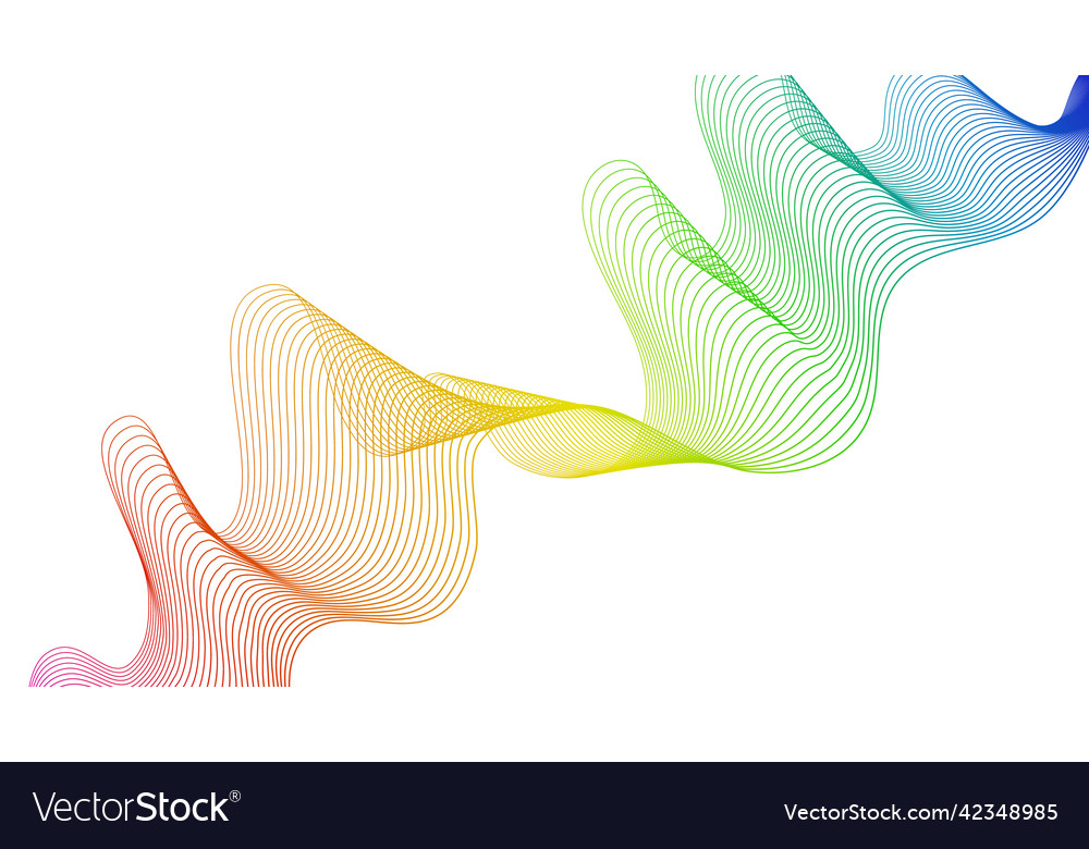 Abstract backdrop with wave gradient lines vector image Abstract backdrop with wave gradient lines