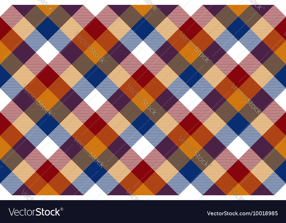 Colored diagonal check seamless fabric texture