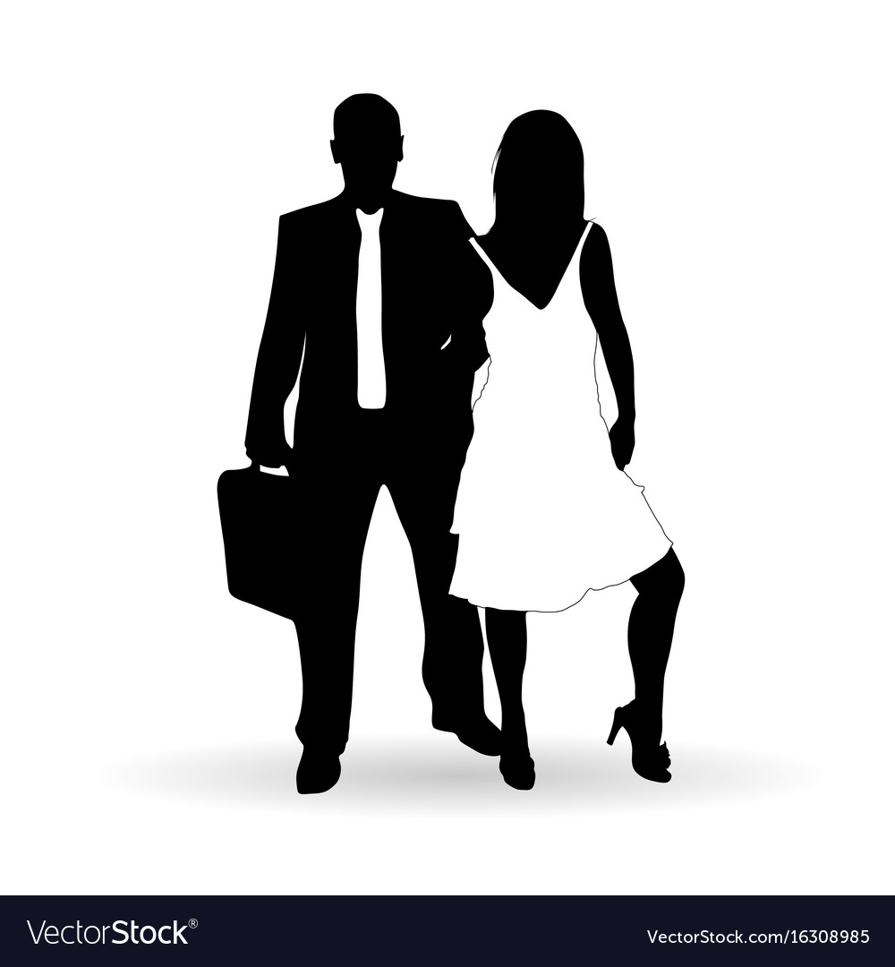 black couple silhouette