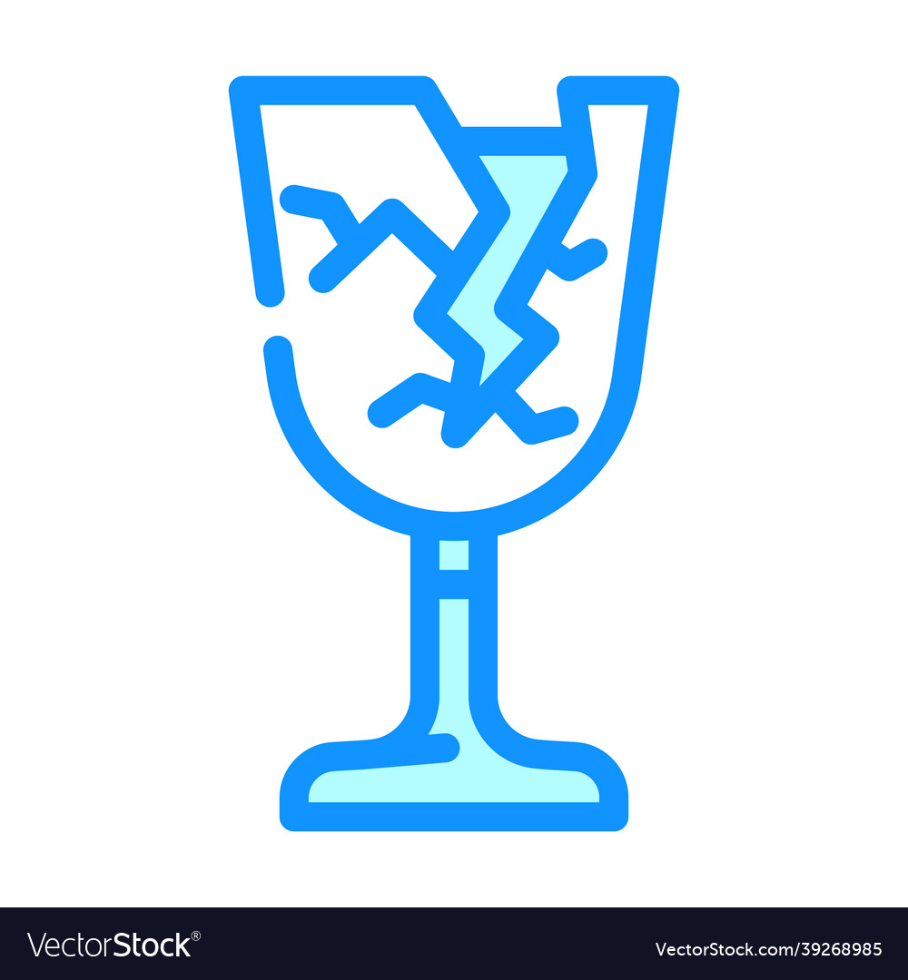 Fragile mark color icon