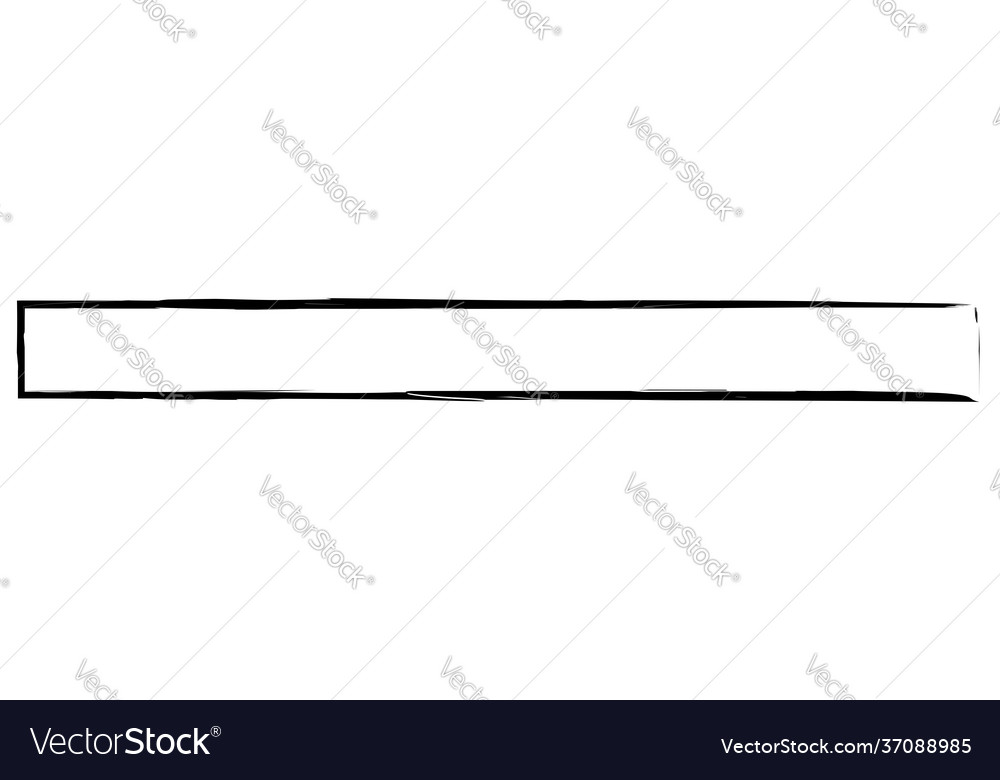 Grungy rectangular frame border plaque outline