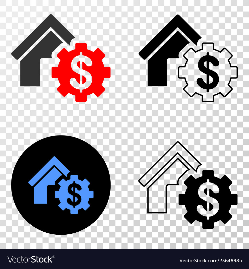 Haus Finanzeinstellungen eps Symbol