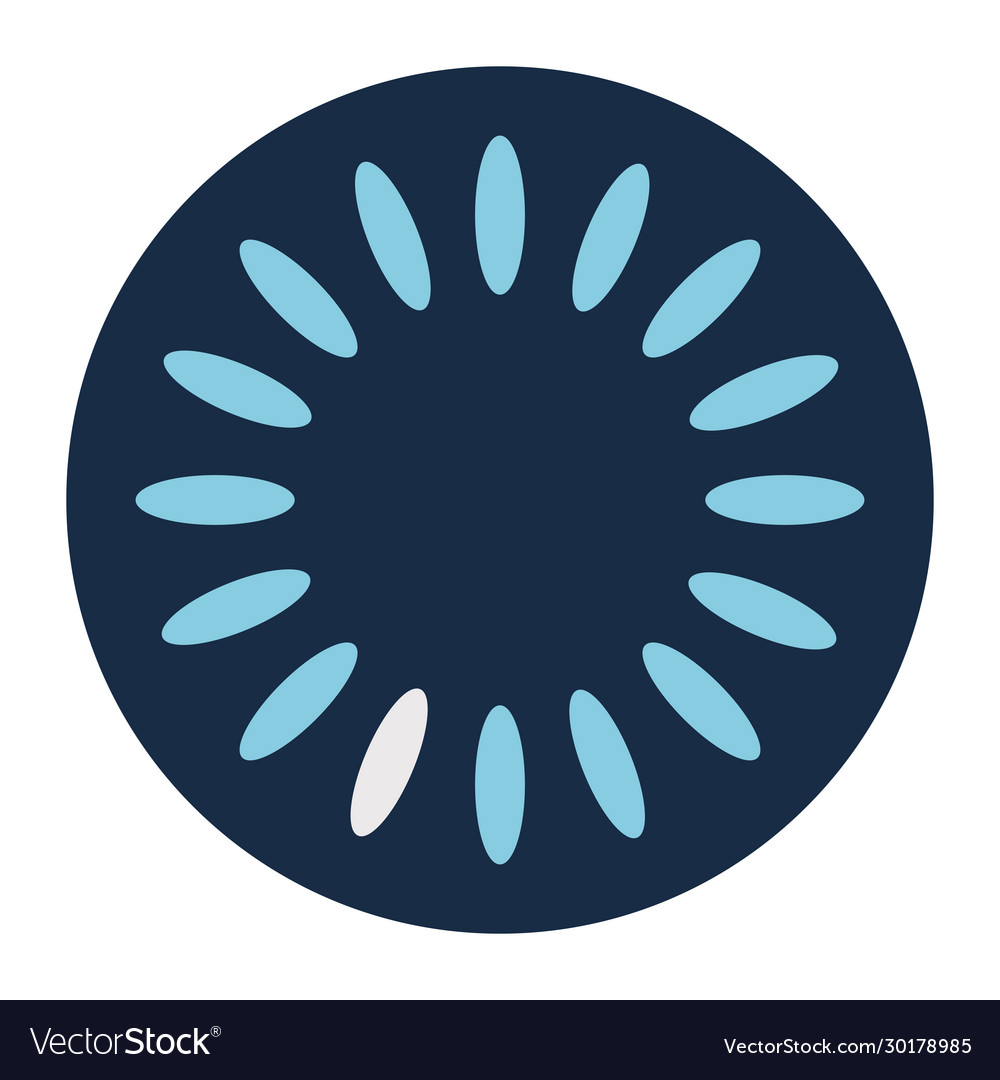 Lines loading circle block style icon
