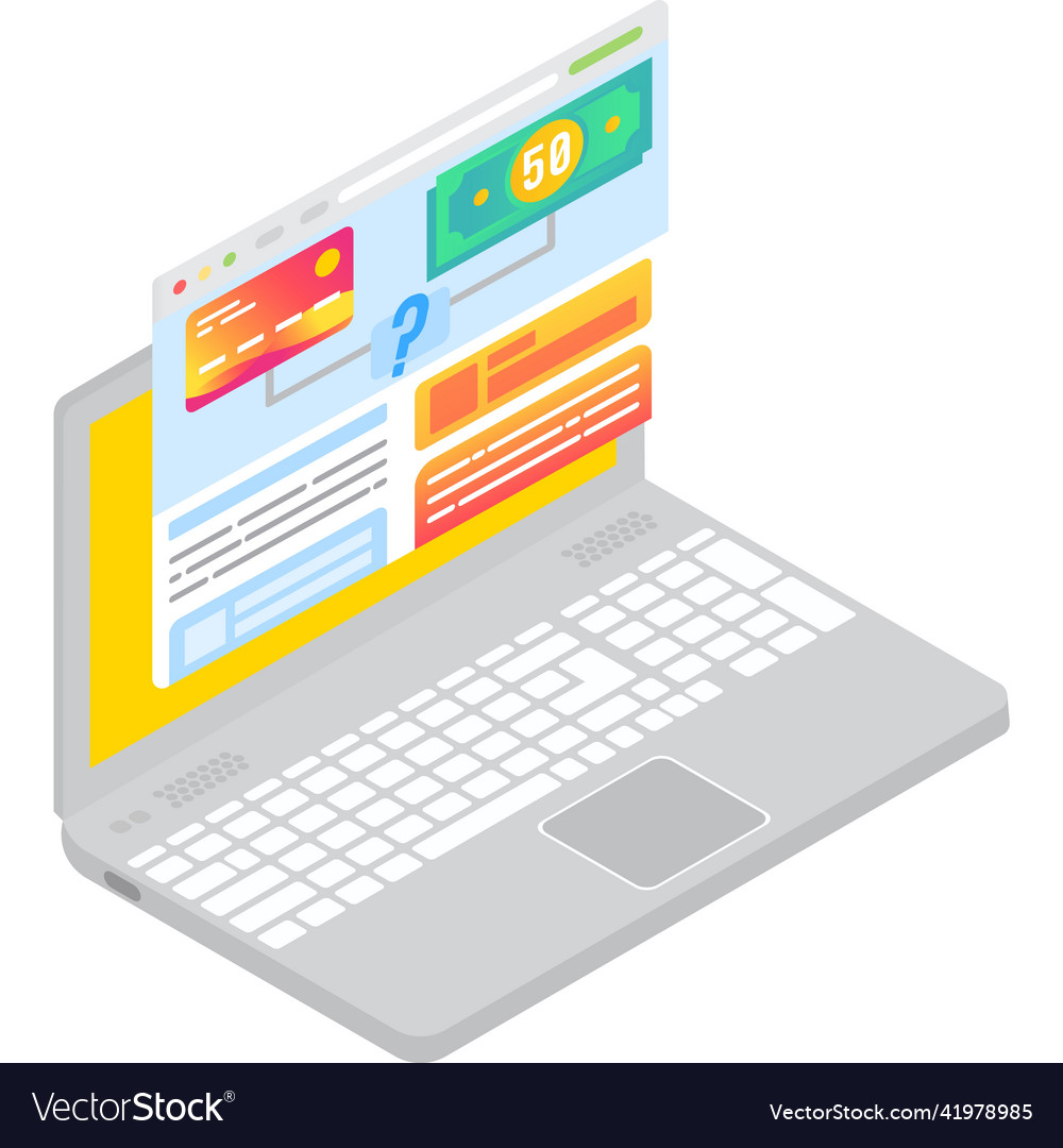Payment method service 3d icon computer