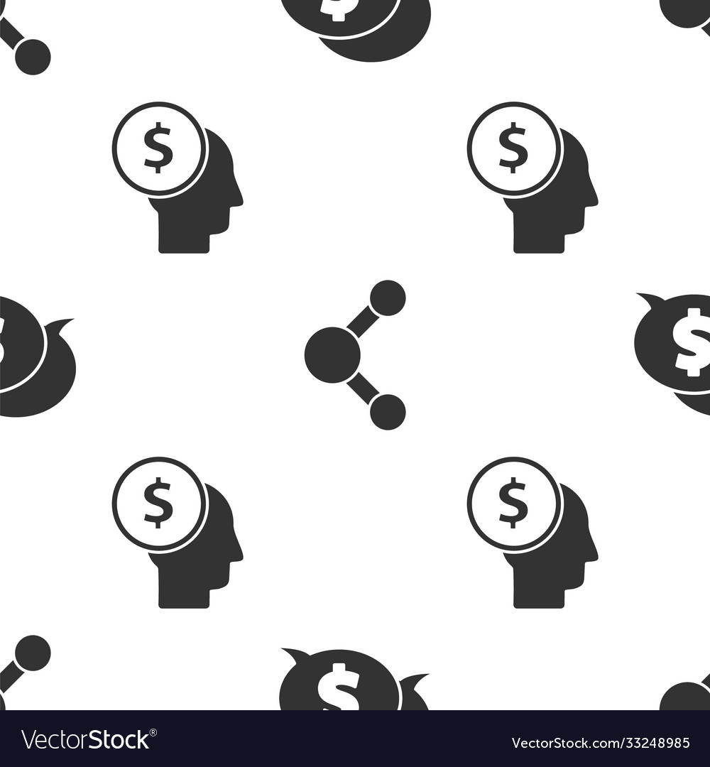 Set speech bubble with dollar share and business