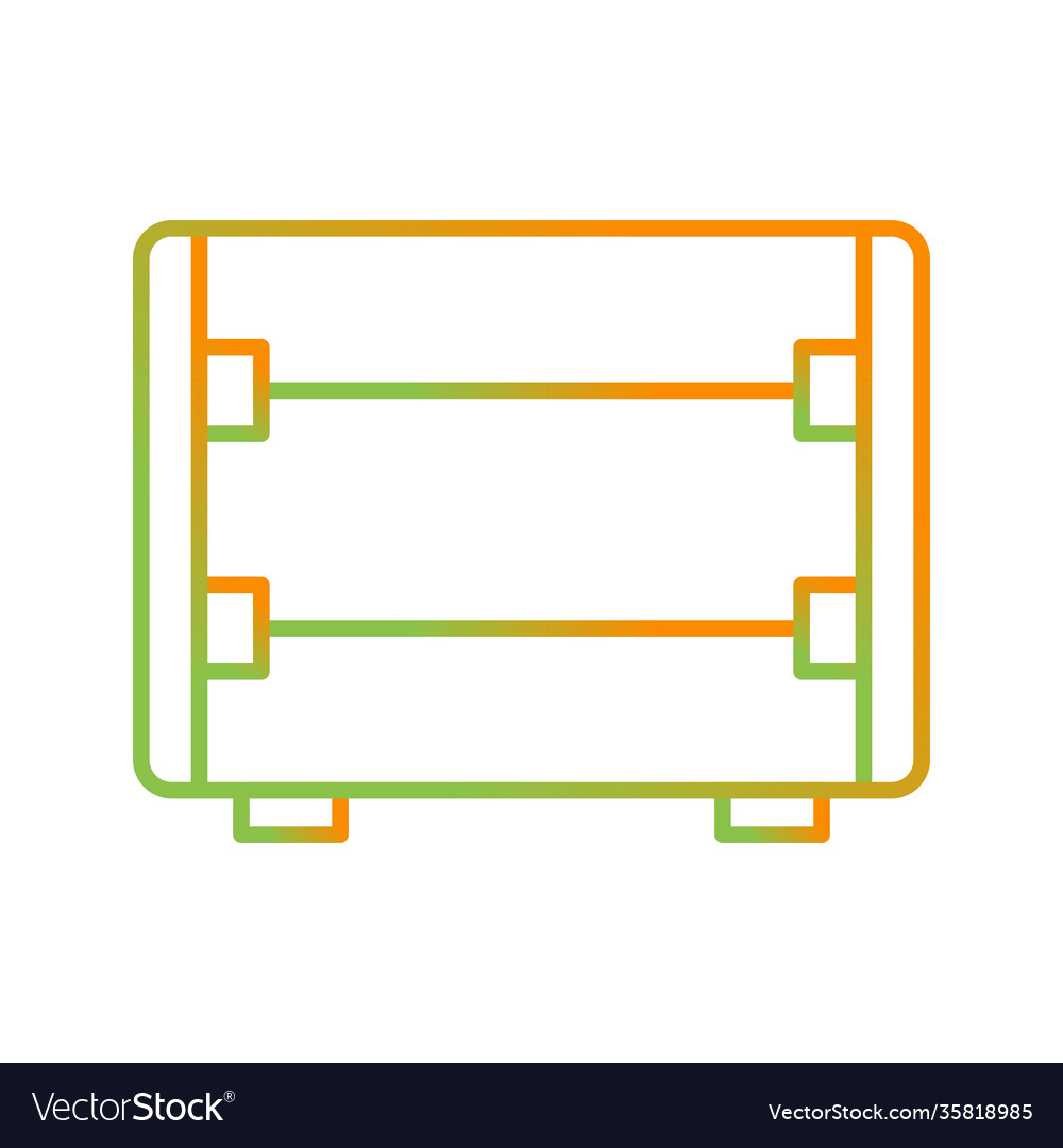Unique carbon heater line icon